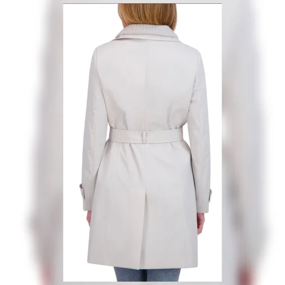 NWT Halston Women's Belted Trench Coat S (4-6) - Picture 3 of 12